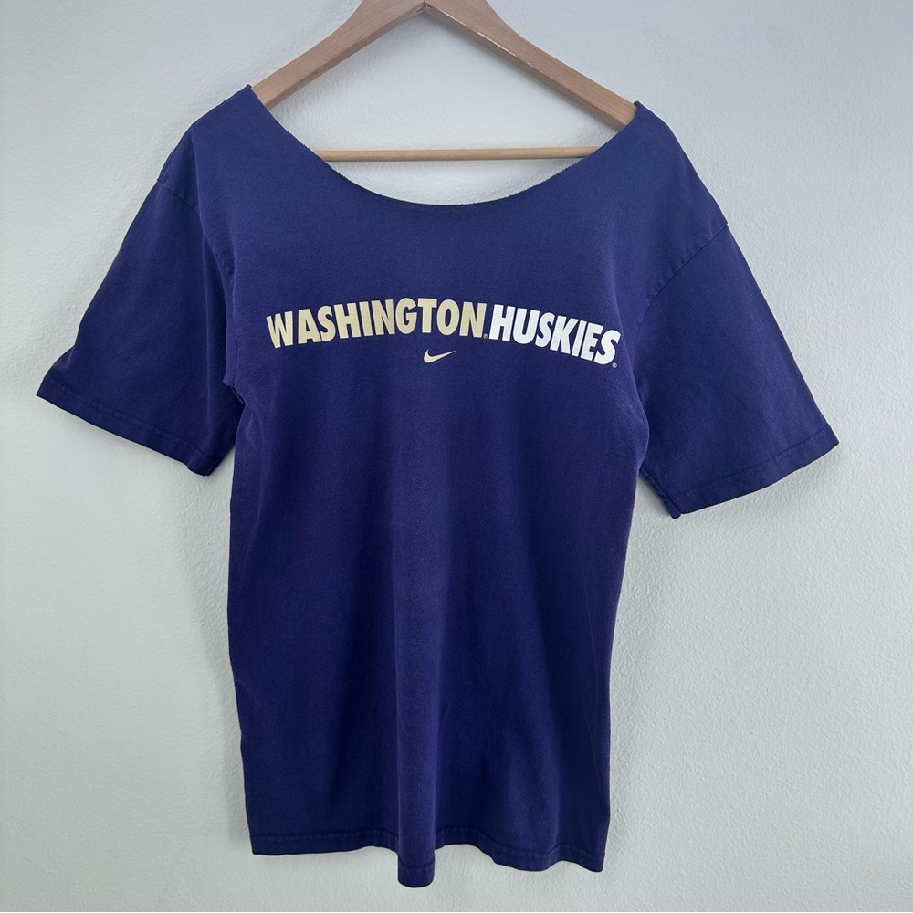 Nike University of Washington Huskies Off-Shoulder Purple Top - Picture 7 of 7